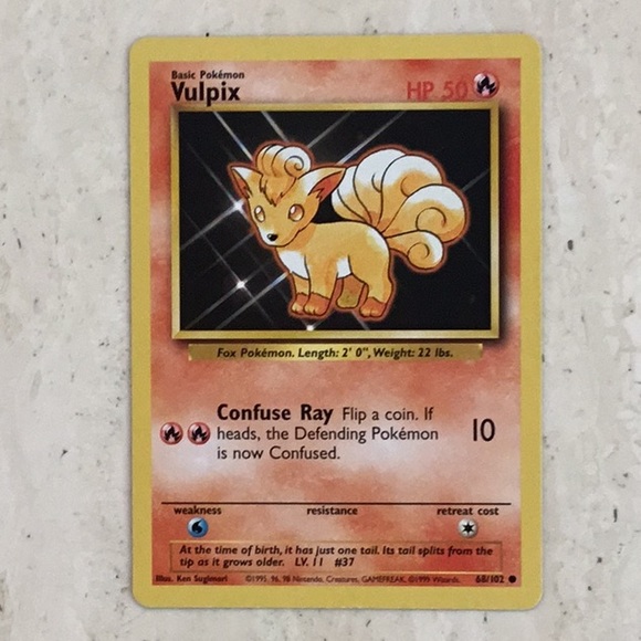 Pokemon Cards 1999 Meowth 56/64 Lot of 5 Card Base Set Vulpux Bellsprout Goldeen - Picture 6 of 13